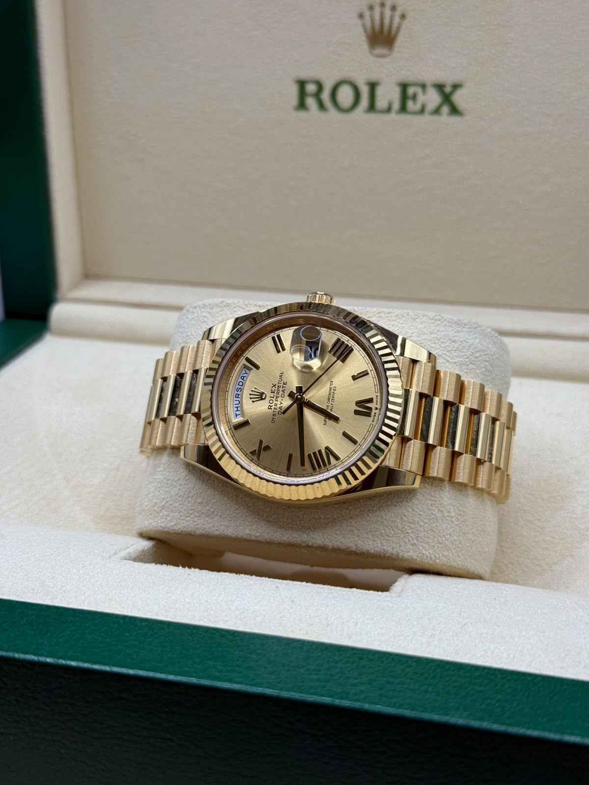 Rolex Day-Date 228238 Champagne Dial – Bild 5
